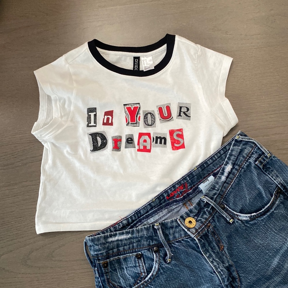 Discontinued H&M “IN YOUR DREAMS” Baby Tee